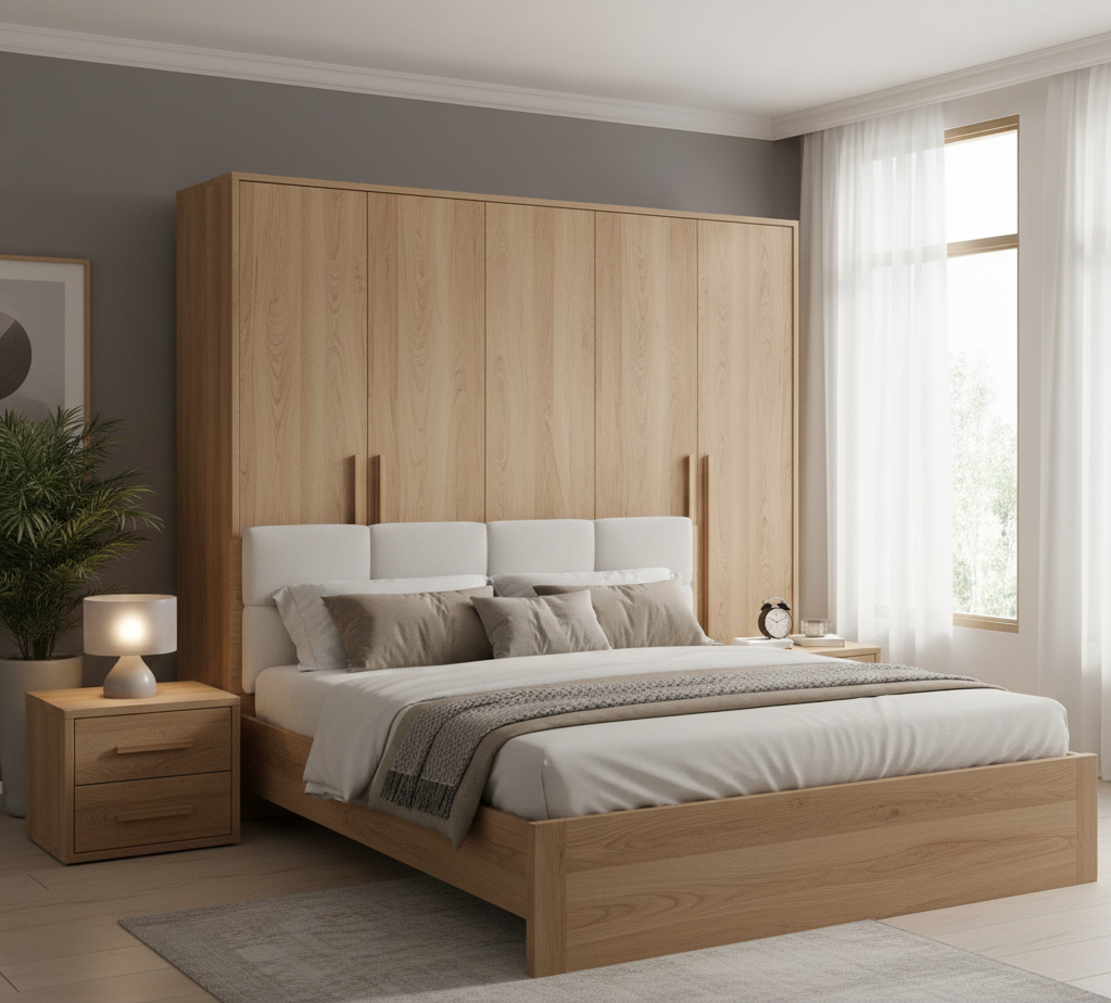 Bedroom Sets (Bed + Wardrobe + Nightstands)